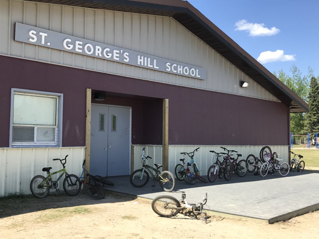 SKNorthABI's tweet photo. A #TerrificTuesday to #BuildSafeBikers @NLSD113 #StGeorgesHillSchool & #BirchNarrowsFirstNation @SKPrevention1 @childinjuryprev #HelmetsSaveLives #BicycleSafety #BrainInjuryPrevention https://t.co/wHJGFFJtHE