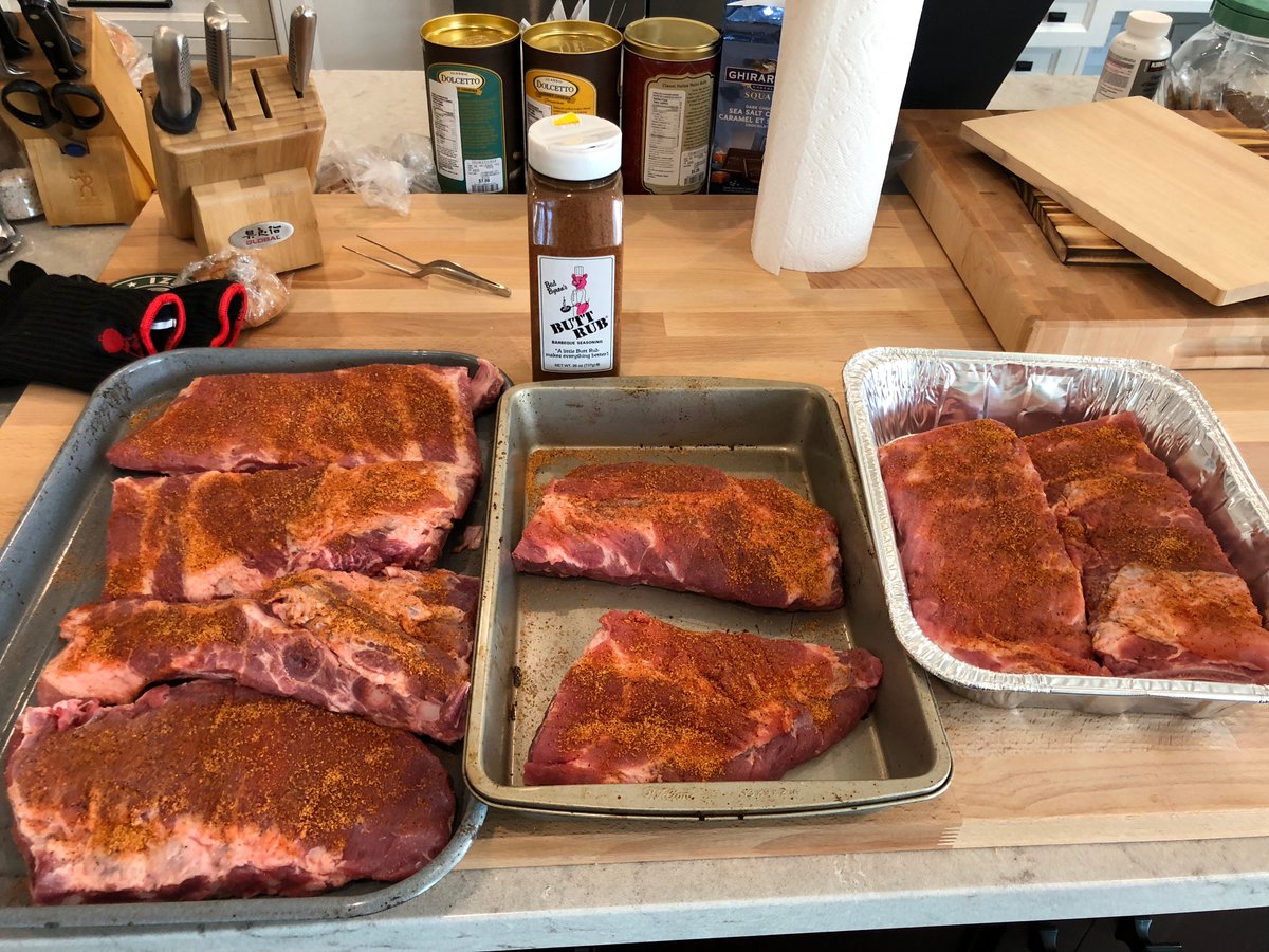 canibagthat's tweet image. First time using the @KamadoJoe: pork ribs and trout - delicious!
 
@ottawaheartrob @jayjax1978 @KetoAnaesMD @DicksonBBQ #smoker #kamado #charcoalcooking