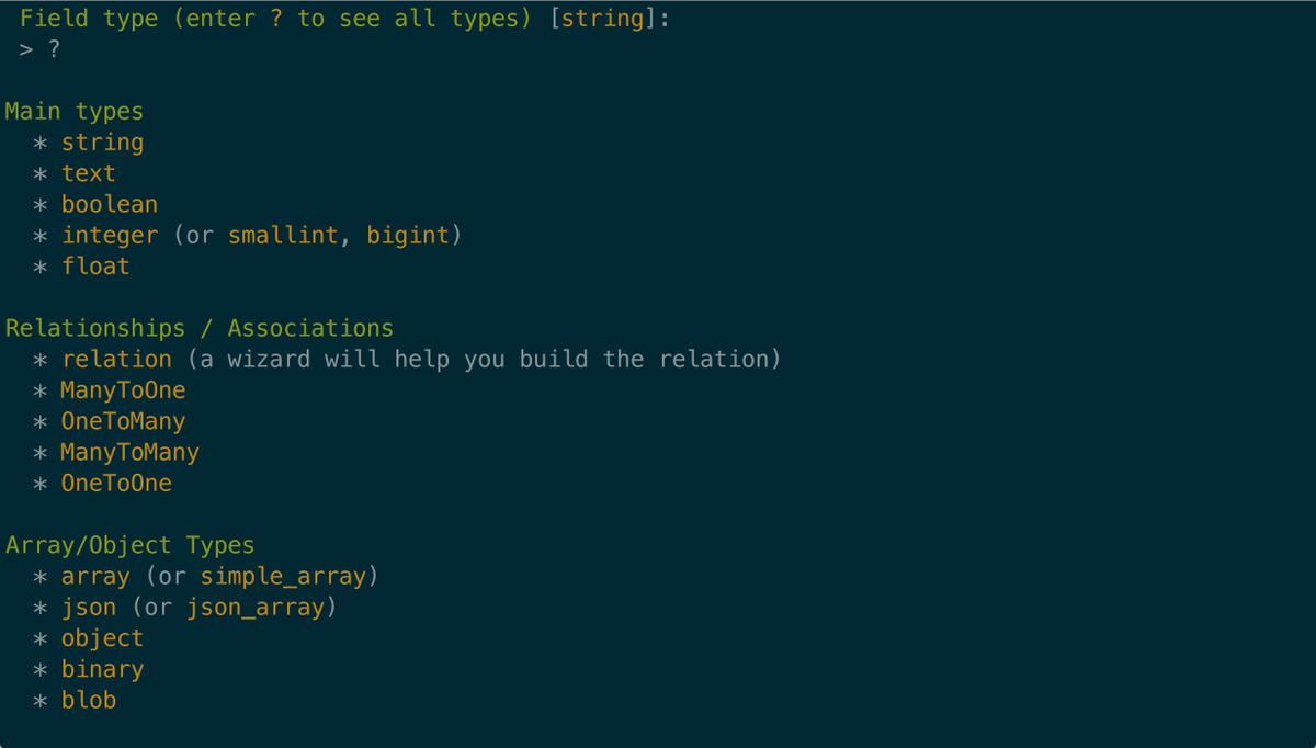 jmolivas's tweet photo. Yay! the make:entity command allows you to create an entity and add fields + relation with other entities. Sounds like a great feature to add to #DrupalConsole. #Symfony #Drupal8 https://t.co/Z2WdQNLhhH