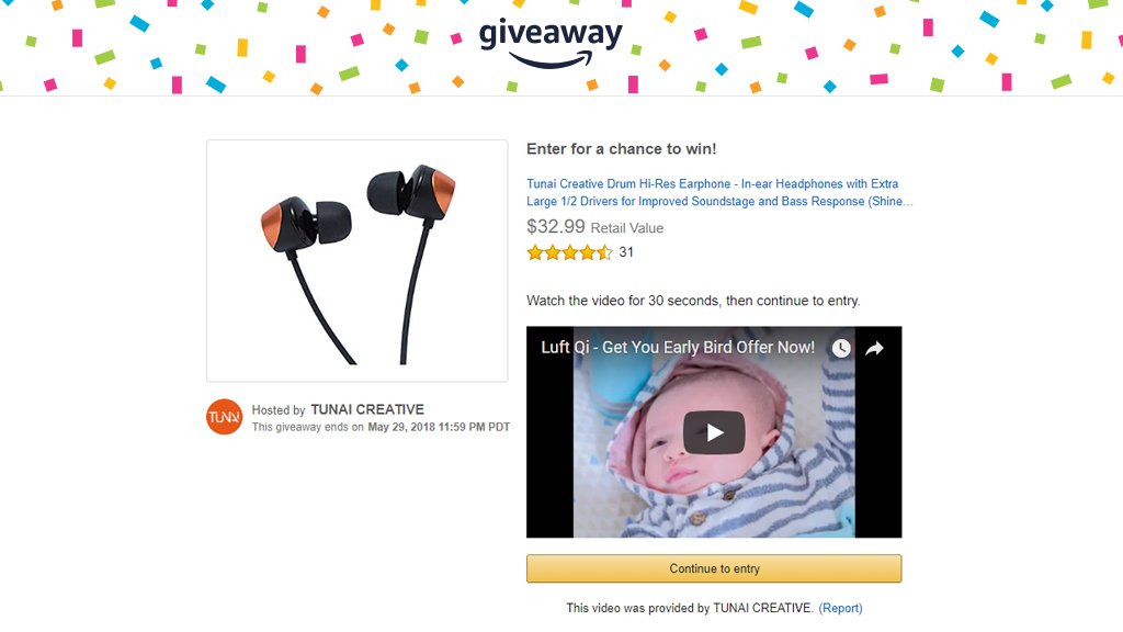 HelloLuft's tweet photo. Do you want to win a TUNAI DRUM High-Resolution Bass Enhanced Audiophile Earphone? Watch a short video about Luft Qi Air Purifier to enter! 👉https://t.co/rHB2ZxRFVo
#LoveLuftQi #AirPurifier #Giveaway #GiveawayAlert #WIN #DRUMbyTUNAI #Earbuds #Earphones https://t.co/oro2be8xSW