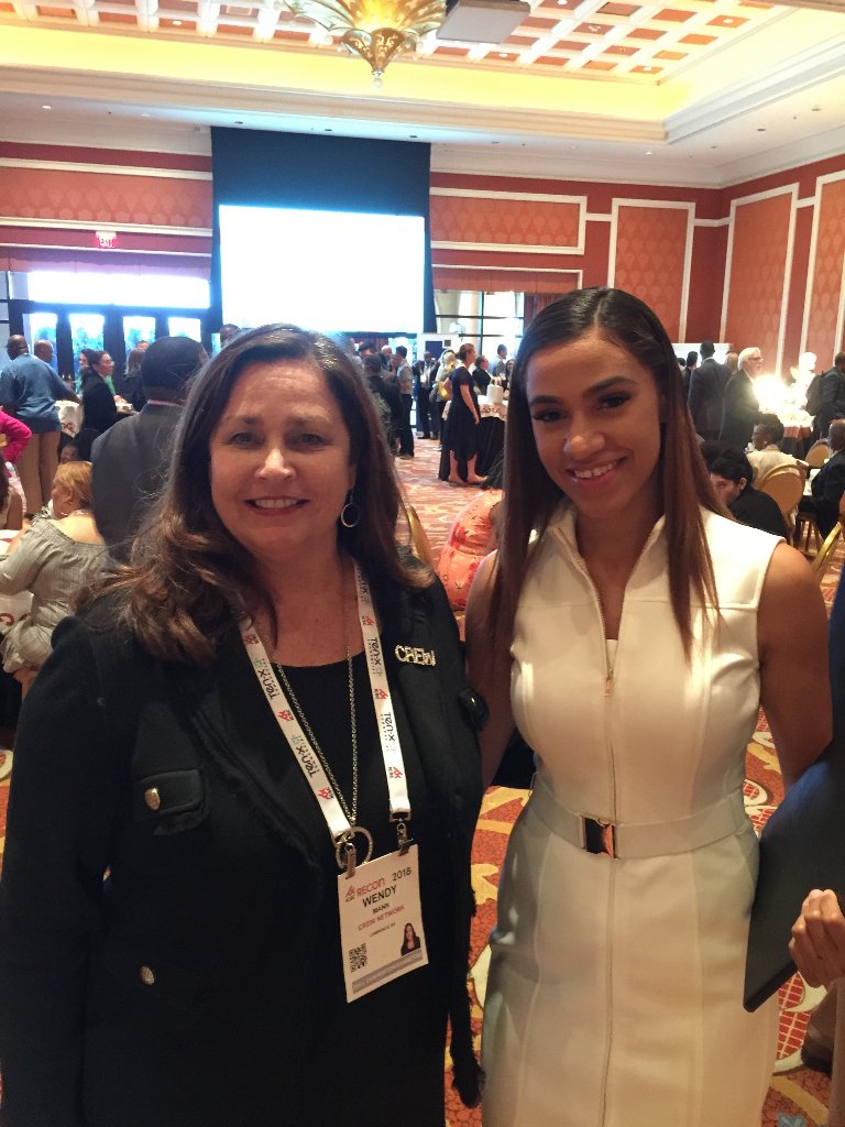 ICSC's tweet photo. Thank you @crew_wendym for the thought provoking and insightful discussion on #diversity and inclusion in business. -Social media ambassador Nalani KelleyMarsh from @FAMU_1887  #ICSCRECon #ICSCDiversity https://t.co/VN1GYzEPnm