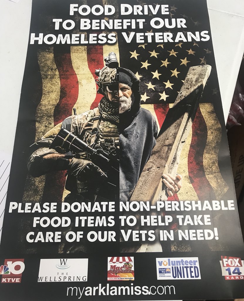 MyArkLaMiss's tweet photo. A BIG thank you to @MacsFreshMarkt & everyone in the #Arklamiss for donating to help feed homeless veterans. Our studios are getting full as we empty the boxes at Macโs @UnitedWayNELA @WellspringNELA #HelpHomelessVets #NexstarCares https://t.co/KoSgeUV9lI