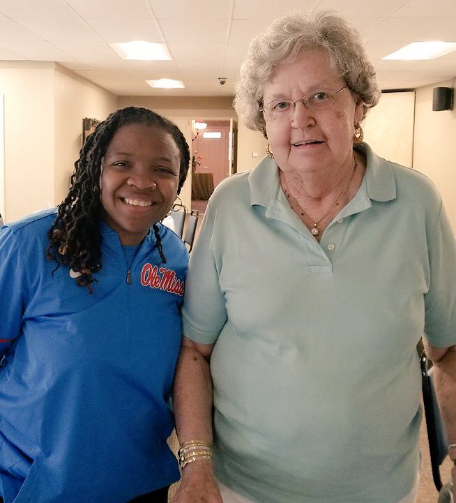 Absolutely loved having @CoachYoOleMiss join us for lunch today at the club! <a href="/OleMissWBB/">Ole Miss Women's BB</a> is in great hands! #gorebs #finsup #hydr #Rotary