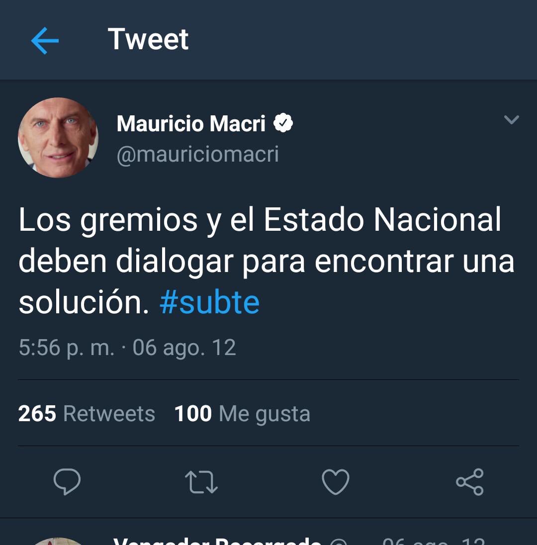 iFracasadx's tweet photo. El Estado Nacional decía el cara rota 
#Metrodelegados #Subte #Subtes https://t.co/4UoHjBcZMe