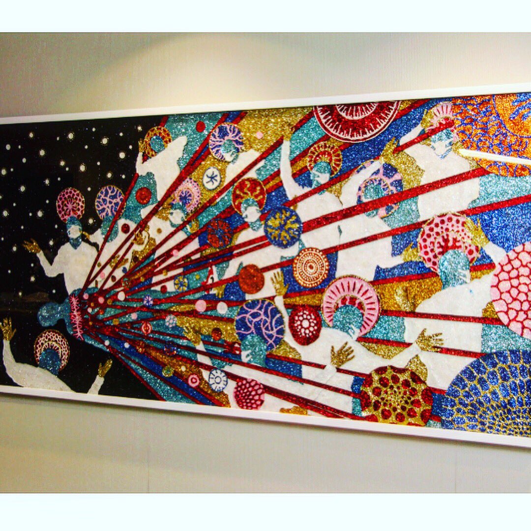 KU_ENT's tweet photo. Check out our new wall art @KU_ENT 😍 “Blinded by Your Grace” by Dylan Mortimer w/ custom framing by Dolphin Frames & install by @hawcontemporary . Thanks to @DrDavidKriet for introducing us to these talented creatives!
#KU #ENT #patientcenteredcare #quadrupleaim #dylanmortimer https://t.co/Mx93P8DfXZ