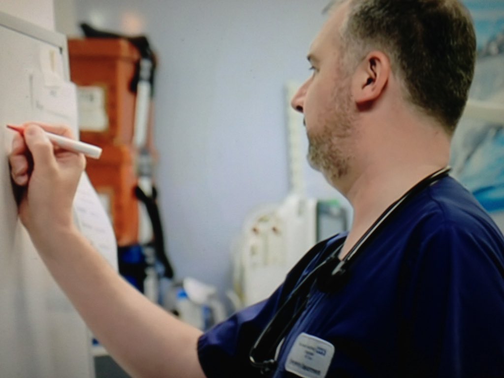NHSEngland's tweet photo. A big thank you to @ITV  @ThisisDavina @nhsleeds and @LeedsHospitals for showing these #NHS #AandElive insights. Tune in for more tomorrow, same time, place. #NHS70 #NHSWeek #NHSHeroes #Team999 https://t.co/vDCLCcHvTQ