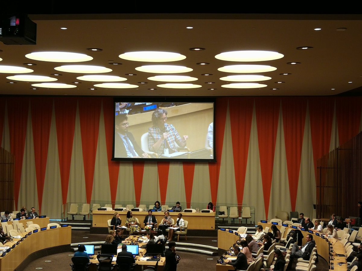 Siderop's tweet photo. #UNDCF Margareta Cederfelt MP from Sweden talking about important role of #parliaments in building sustainable and resilient societies also in context of #SSC @AmbassadorJulin https://t.co/KDextiqV78
