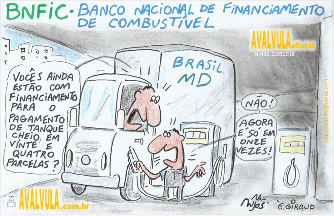 HUMOR: "BNFIC - Banco Nacional de Financiamento de Combustível".
nota: já, já, o povo vai precisar de financiamento para encher o tanque.
(<a href="/avalvulaoficial/">A Válvula💧</a>)🇧🇷🇫🇷🇮🇱✍️
#Petrobras