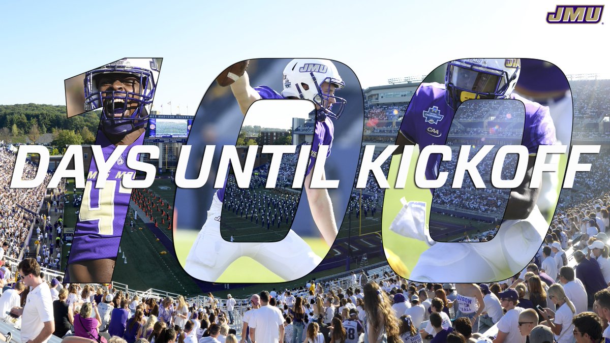 100 days! #GoDukes #JMUBreed