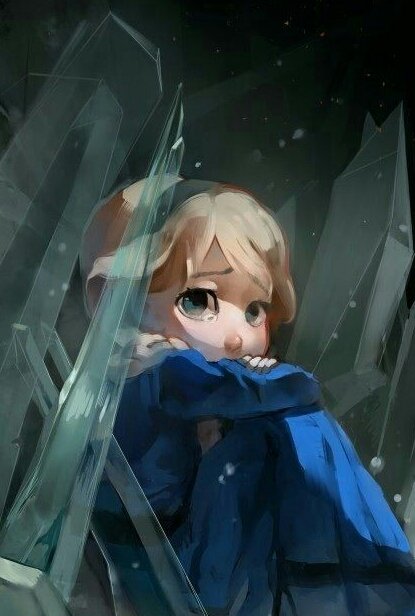 Holly sniffled a little bit as she hid behind some of the ice spikes that she had made. She of course didn't mean to make them, she still didn't have any control of her powers yet. "Don't come near me. I don't want to freeze you." The child softly spoke up as she cried.