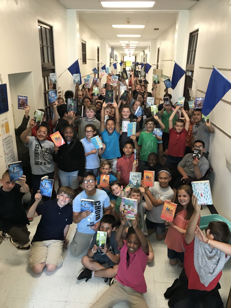 TiffannyLindsey's tweet photo. #KidsNeedBooks so @FranklinLionsWF #5th are set w/ π& a summer @Flipgrid code so they can discuss their π & summer plans!! #studentchoice #kidsdeserveit #embracereading #putbooksintheirhands #iamwfisd https://t.co/3afqA7XBTI