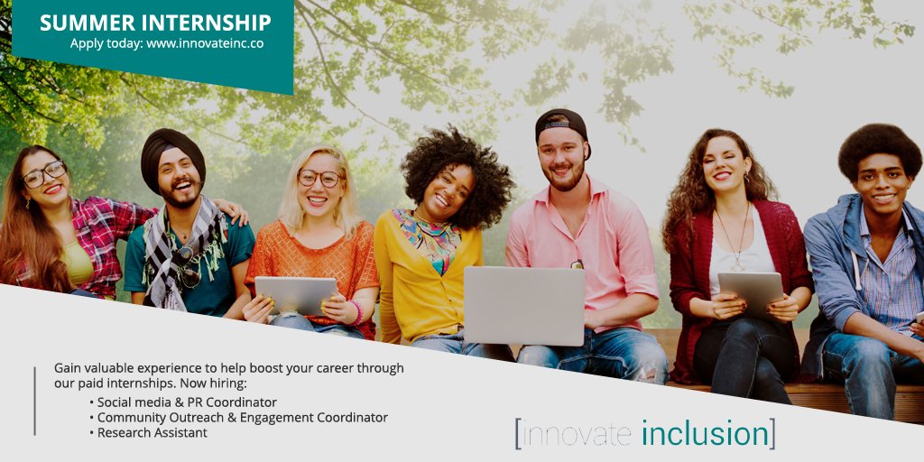 New #JobOpening for Social Media Coordinator in #Waterloo , apply now: innovateinc.co   #SummerJob #Intern #DiversityandInclusion