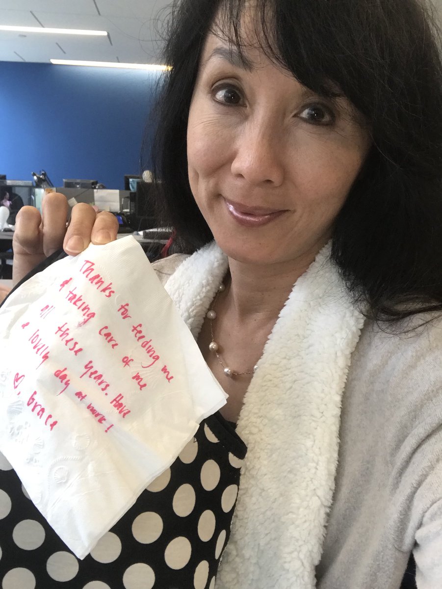 LucyYang7's tweet photo. My sweet daughter made me a wonderful lunch to bring to work! Yummy! She included a little note of appreciation. So glad to know kids appreciate all the big and little things you do for them! I will remember to say grace before I tear into the goodies! @ABC7NY https://t.co/PABeVXPgX3
