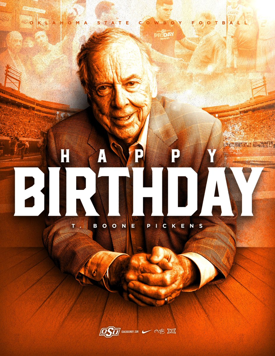CowboyFB's tweet photo. 🎉 Happy Birthday to our #1 fan! #Boone90 #okstate https://t.co/sAnwEv0IdK