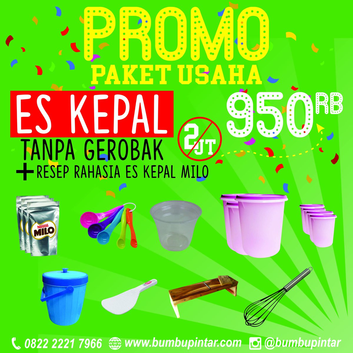 RepoeblikG's tweet photo. Jual bahan es es kepal murah + RESEP. siap jualan.
Hanya 950rb saja

Hub : 0822 2221 7966 https://t.co/639RC3mwVQ
