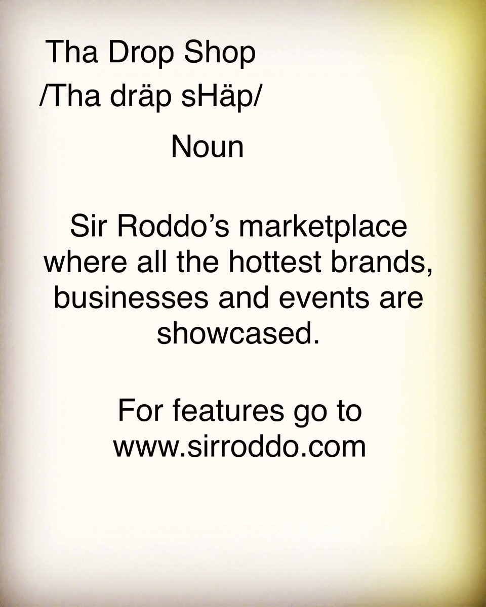 BluSpaghetti's tweet image. Go to the website and check out the 1st business showcased on Tha Drop Shop. 
.
If you want your business, brand or event advertised let us know. No budget is too small✊🏾
.
#BlackBusiness #blackpodcast #blackmoneymatters #Atlanta #Jacksonville #advertise