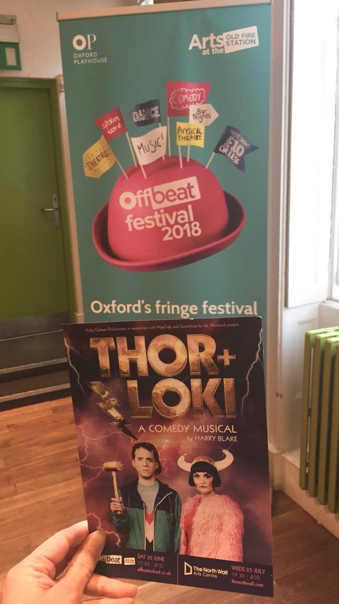 graham_vicky's tweet photo. Top times meeting press and artists @OffBeatOx launch this evening. And LOOK AT OUR LOVELY FLYERS @blakewellhouse @TheNorthWall #ThorAndLoki https://t.co/JpFzmNtajl