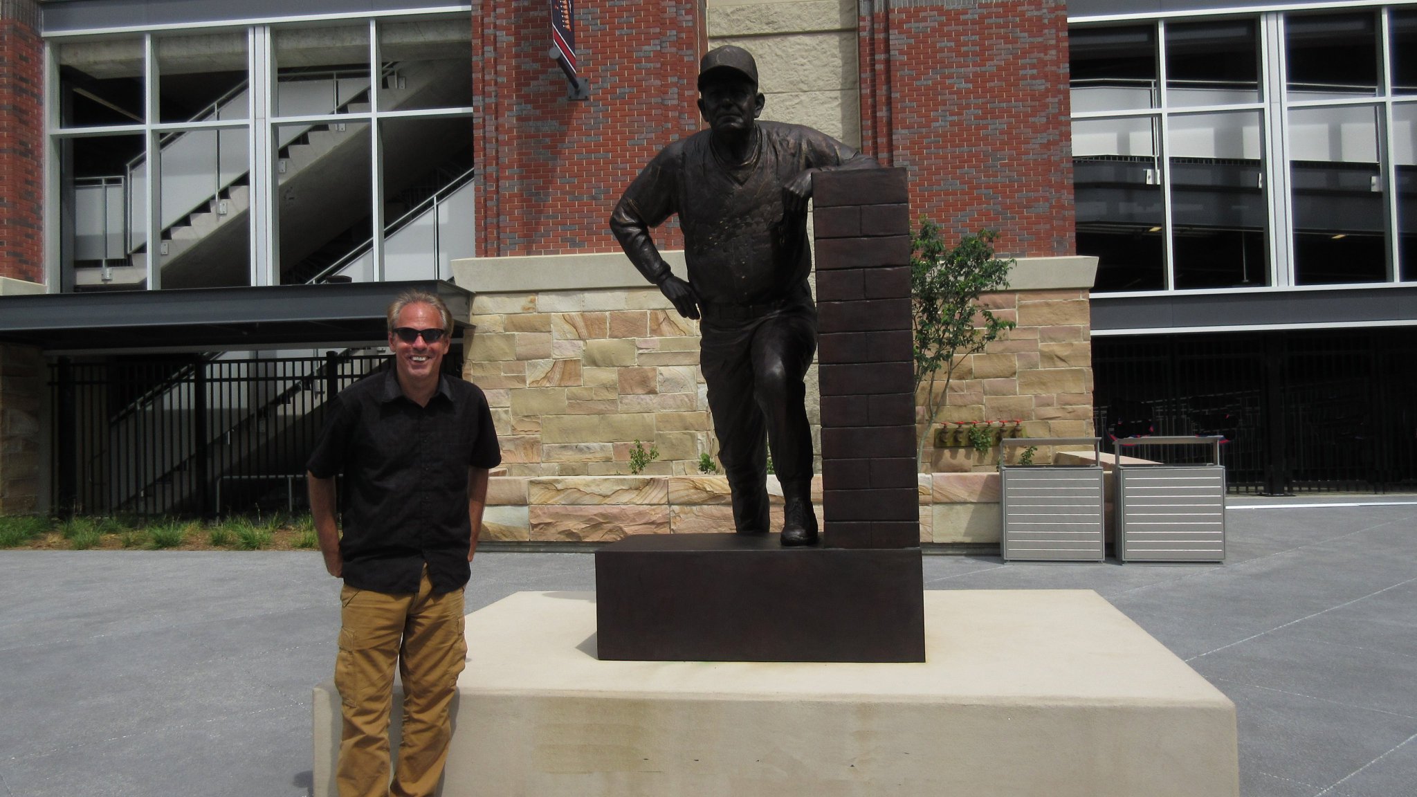 5/21 Happy Birthday Bobby Cox.  Here with his statue at Sun Trust Ballpark phor the Atlanta 