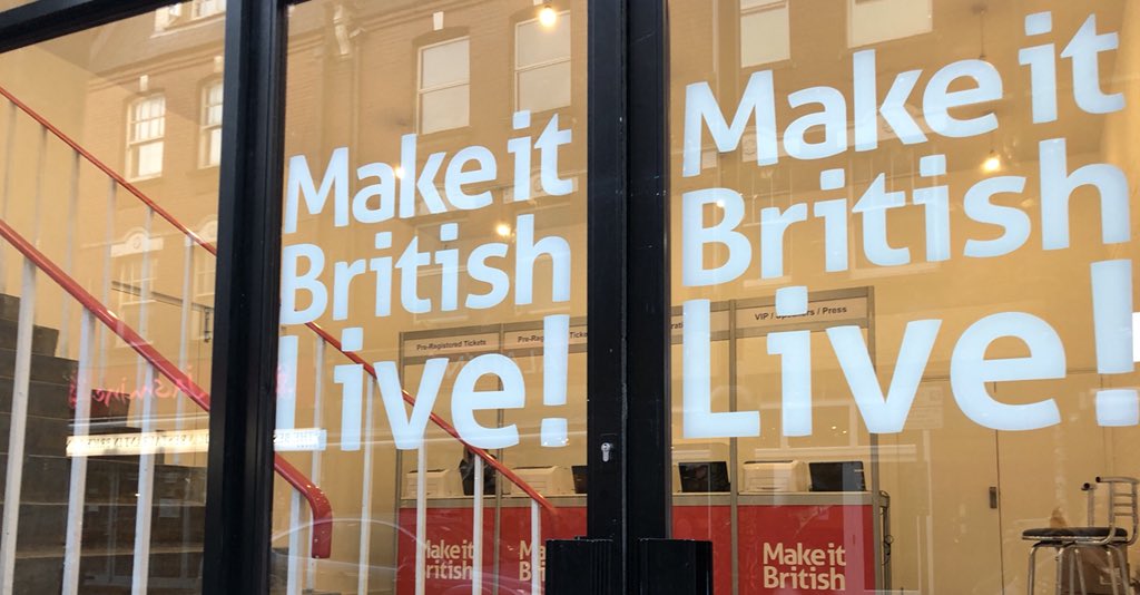 MakeItBritish's tweet photo. Doors open at 9am tomorrow....online register is now closed but you can register on the door.
#miblive #makeitbritishlive https://t.co/NV7iKlK80g