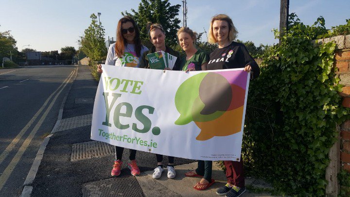 SWtogether4YES's tweet photo. Another triple canvass tonight. We were in Ballinaclash, Wicklow Town and Newtownmountkennedy. Once again, positive responses and great conversations had. We're almost there. Just a few days left for you to get out and Vote Yes!! https://t.co/OTvi0N0ckI
