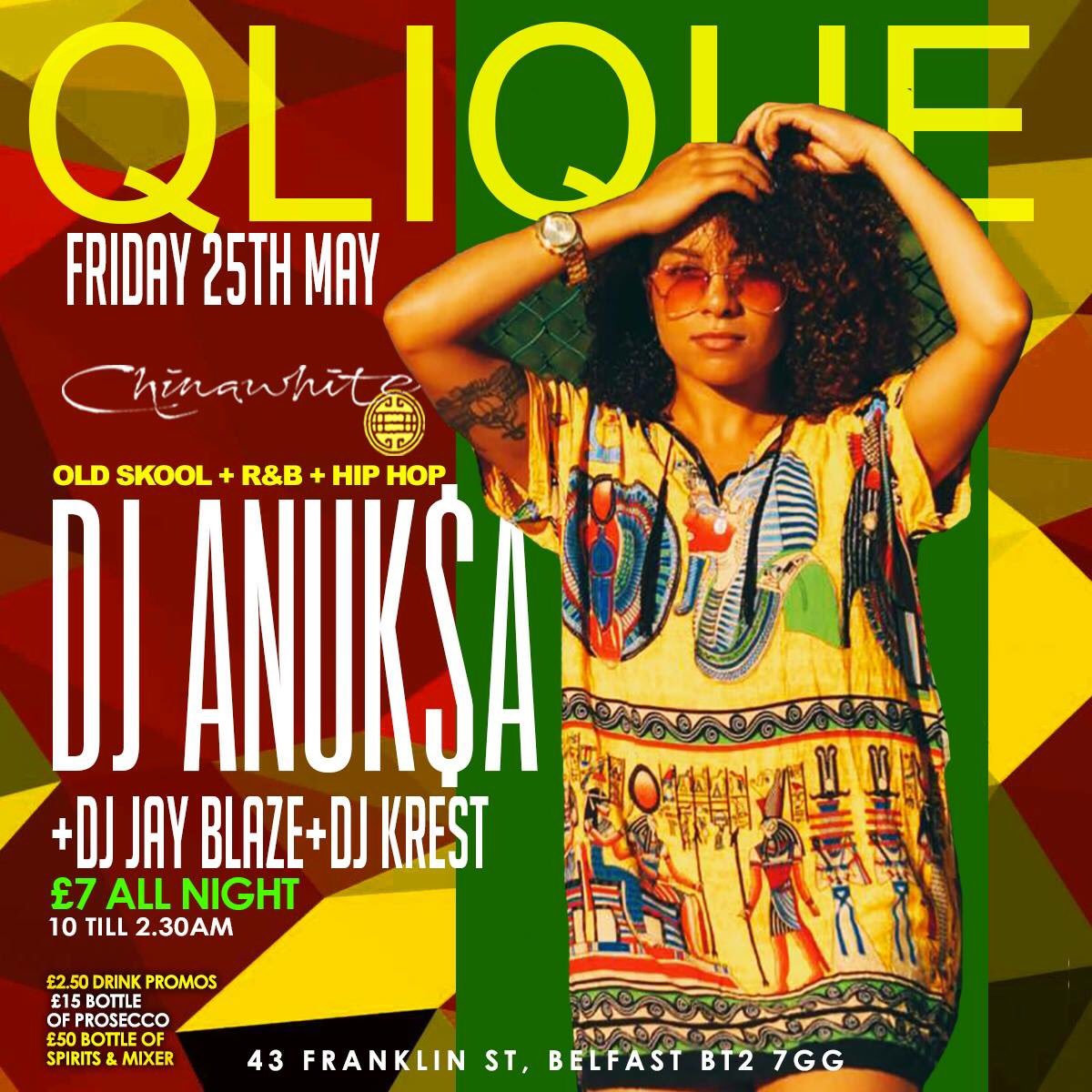 Friday 25th May @ <a href="/ChinawhiteNI/">Chinawhite Belfast</a>