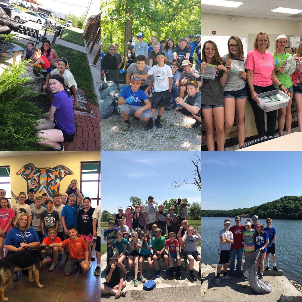 amandabethallen's tweet image. Service Day @ Grain Valley South Middle School 🌟 #SMSEagles #ForeverGV #serviceday2018