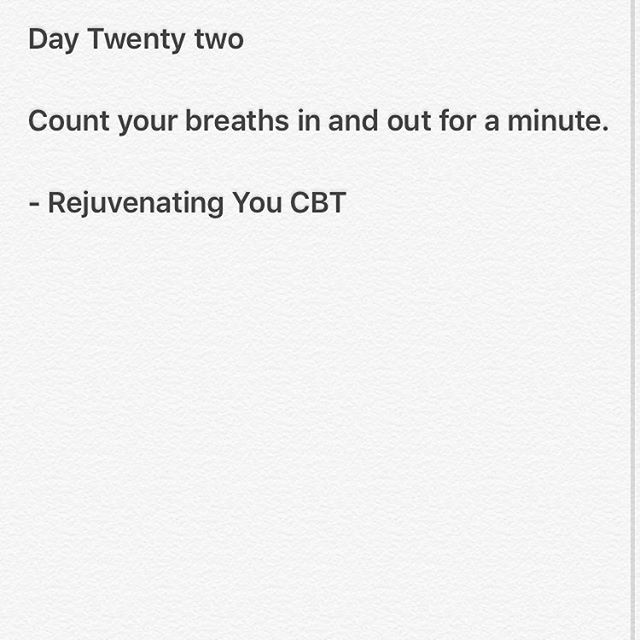 Day Twenty Two - Mindful Counting of your breath, use your breath to ground you in the moment! #mindfulnessmay #mindful #mindfulness #mindfulbehavior #mindfulbehaviour #bemindful #begrounded #meditation #meditativepractice #sensesmeditation #beinthenow #… ift.tt/2IJs1a4