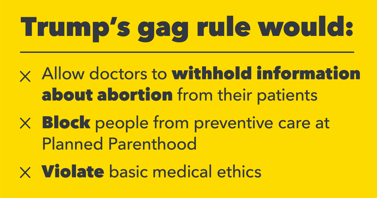 reproforall's tweet photo. .@realdonaldtrump, it’s absurd that you don’t know the difference between HPV &amp; HIV yet you’d block access to #reprohealth professionals with a gag rule. #NoGagRule https://t.co/oaaQ821HiF