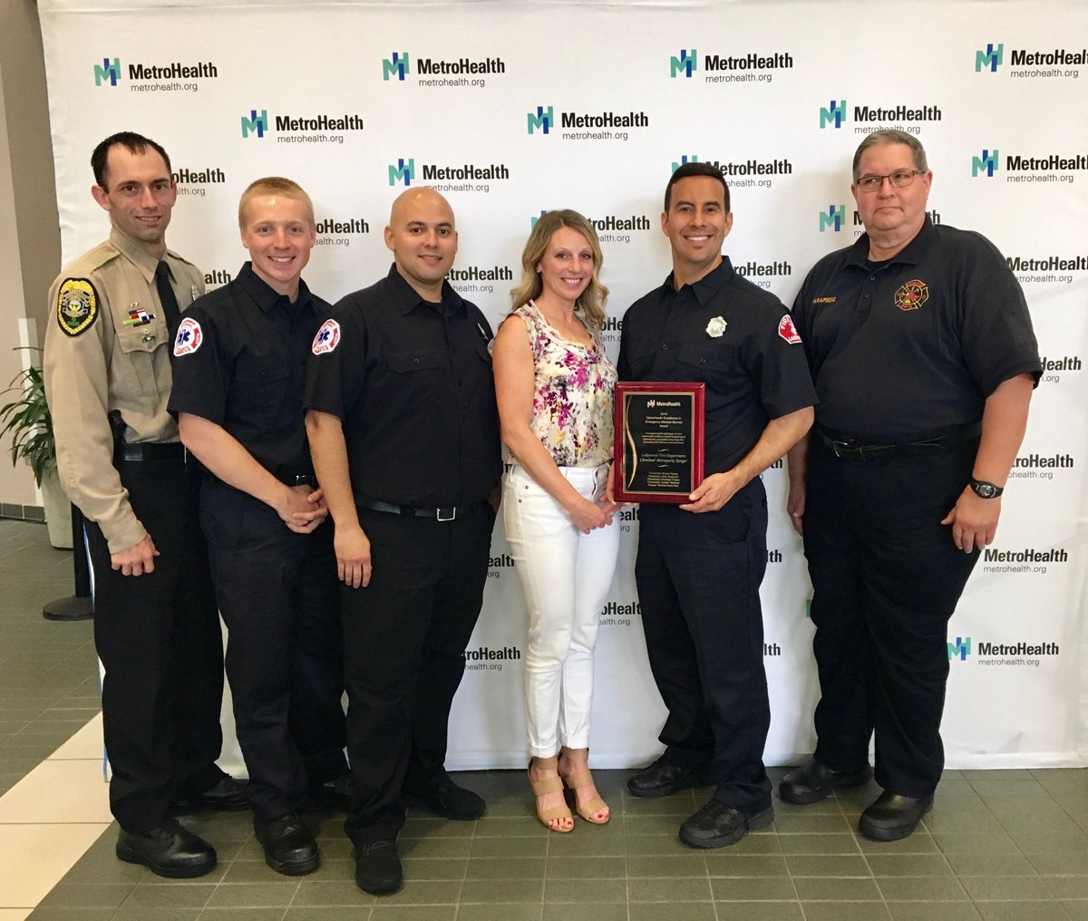 Today, Cleveland Metroparks Ranger Michael Kort, along w/ <a href="/LakewoodFire/">Lakewood Fire</a>, were honored during <a href="/metrohealthCLE/">MetroHealth</a>’s 2018 Excellence in Emergency Medical Awards. This award recognizes individuals who have demonstrated excellence in the pre-hospital aspects of patient care. Congrats! 👏