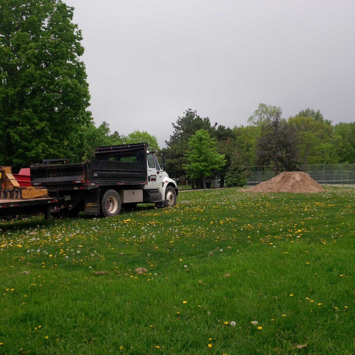 Bloordale's tweet photo. Work has began on millwood 2. #bloordalebaseball #betterfield https://t.co/ddWk9wlYPp