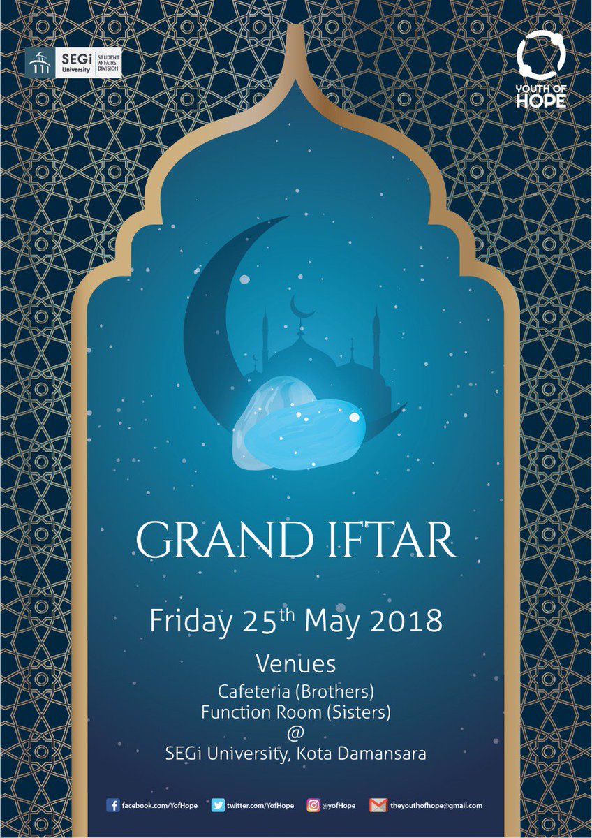YofHope's tweet photo. FREE IFTAR !
This FRIDAY 25 MAY.
إنْشَاءَ الله ♥
#YouthOfHope #ReconnectingTheYouth #Ramadan1439 https://t.co/V7wxrN3NzT