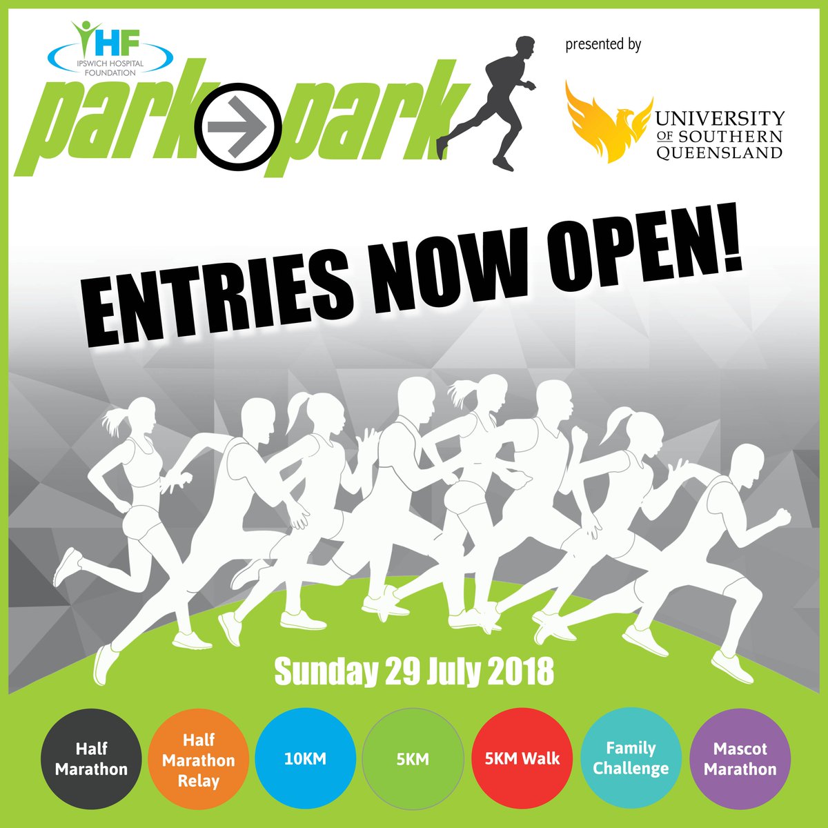 It's here! <a href="/_ihf/">Ipswich Hospital Foundation</a> Park2Park fun run presented by <a href="/usqedu/">usqedu</a> entries are now open: park2park.com.au