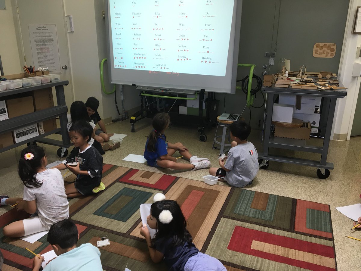IolaniLSFabLab's tweet photo. As the last project in the 1st grade light unit, students design a communication system and try to “talk” to each other with light.
#makered
#makeredspace
#elemaker
#STEMed
BONUS: We also talked about electricity & students finished the breadboard circuit https://t.co/JtYPLVkofh