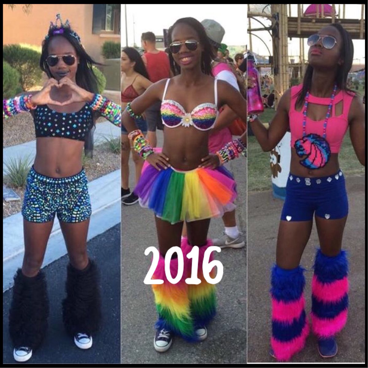 HarpyLady317's tweet photo. My outfits from the last 3yrs of EDC. and I loved every single one of them. Day 3 from all of them are my favorites #EDC18 #EDC17 #EDC16 https://t.co/PGhFGFRigj