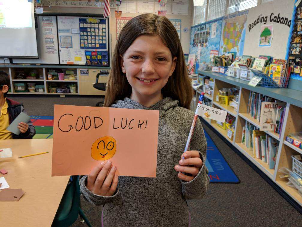 MorelandSchools's tweet photo. Many of our 3rd - 8th graders are still in the midst of state testing and we found some words of encouragement made for them by some 2nd grade Panthers!
๐ปโ๏ธ๐
#YouCanDoIt #SBACTesting #TeachingKindness #PaynePanthers #CelebratePayne #CelebrateMoreland https://t.co/p2528rHYHN