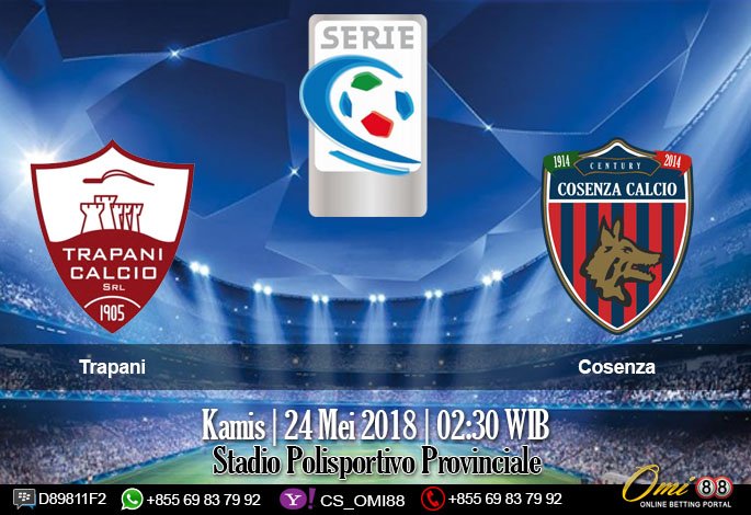 daftarsbobet1's tweet photo. Prediksi Trapani vs Cosenza 24 Mei 2018
Skor:2 : 1
O/U:Under
Handicap:0 : 0
1X2: Home Win
Time:02:30 WIB
Stadion:Polisportivo Provinciale
Daftar Agen SBOBET:https://t.co/qCv5hyPS4R          
#Wolfsburg #Cosenza #prediksi_bola #prediksi_skor #Wolfsburg_vs_Cosenza https://t.co/R2XruVvK46