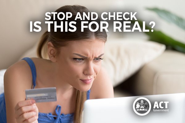 actgovernment's tweet image. “You seem to have computer problems. If you give me access and your credit card details I can fix that for you.” Don’t be fooled by lines like this! Never send money and never give remote access to your computer. More at bit.ly/ACScams  #scamsweek2018 #IsThisForReal