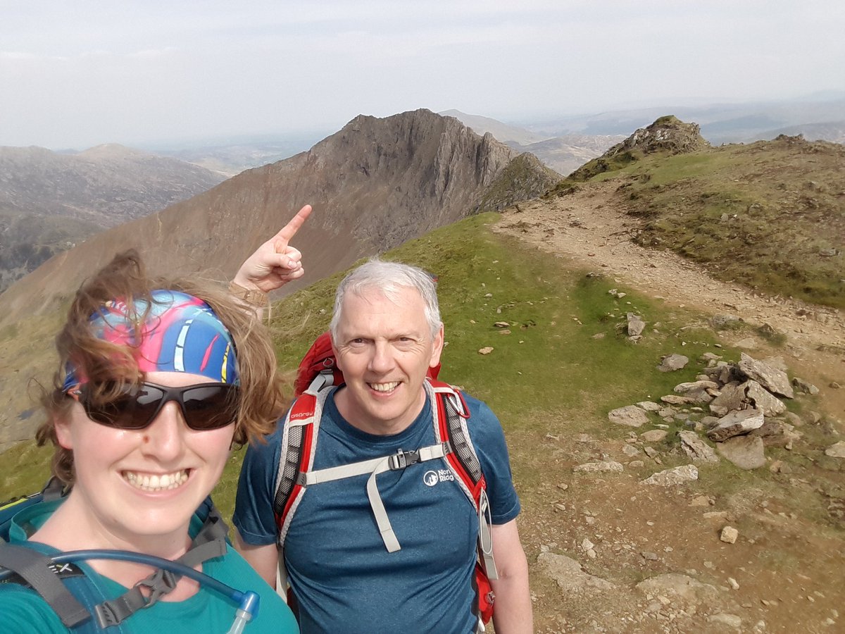 Envirotigger's tweet photo. What a #MegaMonday! A true epic of a day with my father-in-crime. Snowdon via high/precipitous/exposed/don'tlookdownortellMum route ie Crib Goch and the undermentioned Crib y Ddysgl, and on round the full horseshoe.
Quite tired now... #TeamSharpe #didit #smug #bitbroken 🗻🌞😴 https://t.co/S0iyv4HAtc