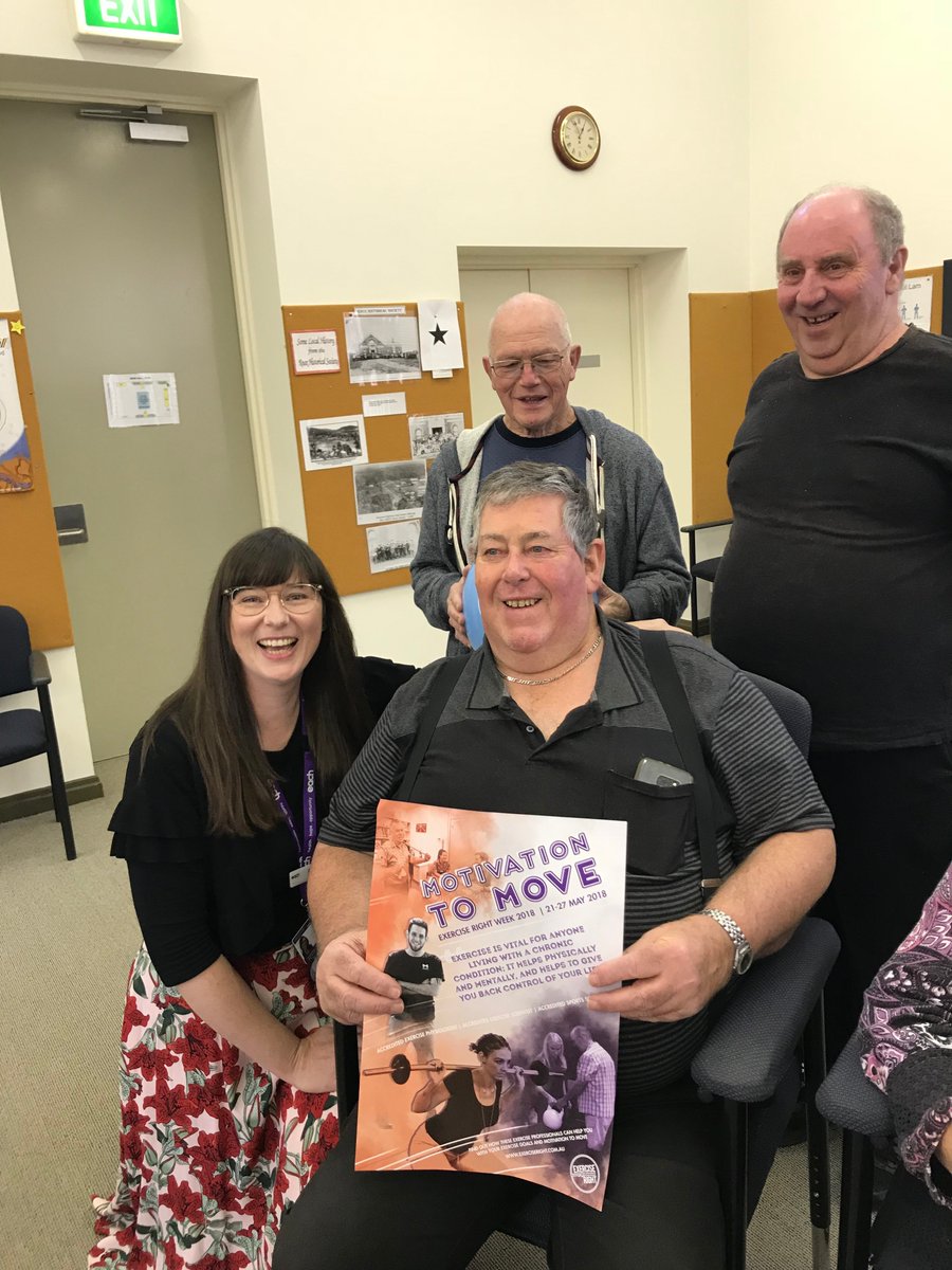 eachsch's tweet photo. Are you struggling with motivation to be more active? It's #exerciserightweek2018 - theme is Motivation to Move! We want to encourage everyone to think about how they can keep active by striving for progress, not perfection. learn more via @ESSA_NEWS -  https://t.co/94UopmMbzW https://t.co/78EfZmxhI7