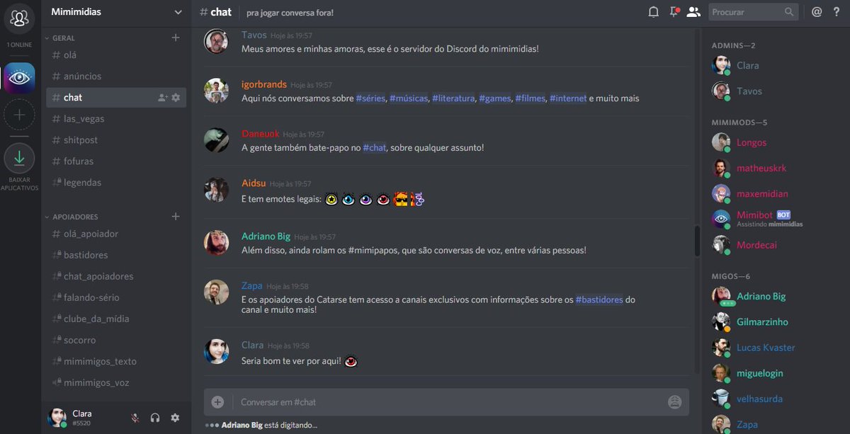 Servidor Discord Entretenimento - Discord Server