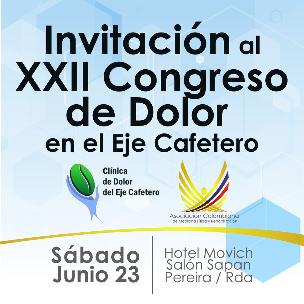 ACMFR's tweet photo. Invitación especial patrocinada para todos los afiliados de la Asociación Colombiana de Medicina Física y Rehabilitación.

¡Los esperamos!

 https://t.co/KzsoYLJY1B https://t.co/8gChcLRSjY