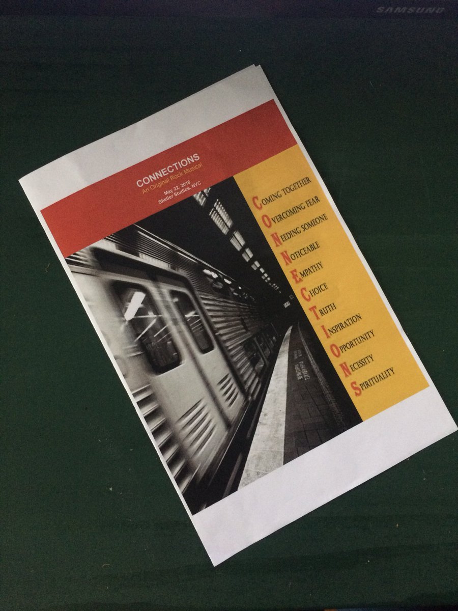 Congrats to the team on #ConnectionsOriginalMusical! It was such a treat to see @Freda_Mattea, @alexwideeyes, and @jontherose in their element. A special congrats to the renaissance man @VillabonLuis who not only performed, but directed the piece! #supportfellowartists #NewWork