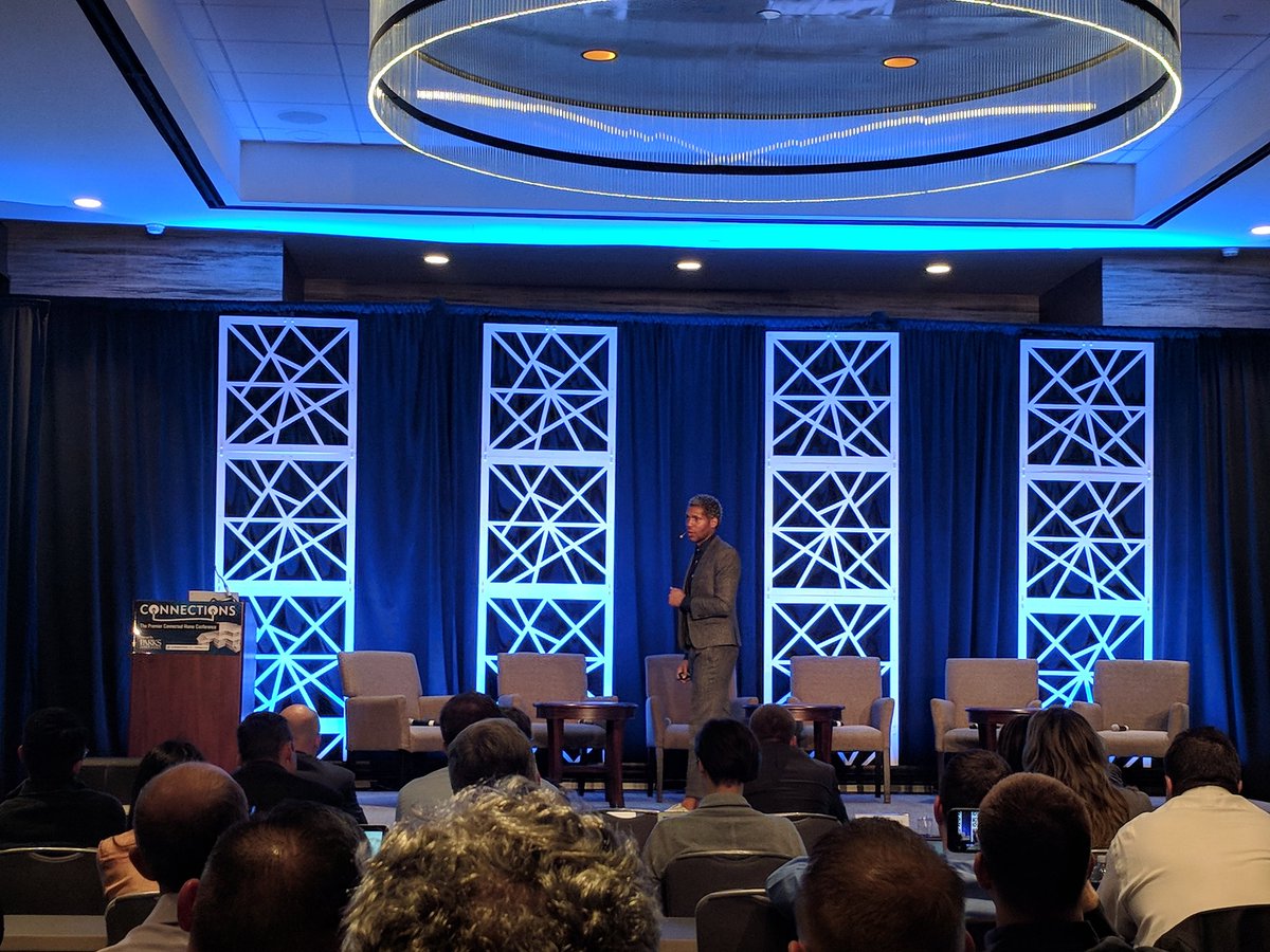 theiotguru's tweet image. My friend @iotproductdev Mark Spates @Google giving opening keynote at #CONNUS18 @ParksAssociates @GreenwaveSys