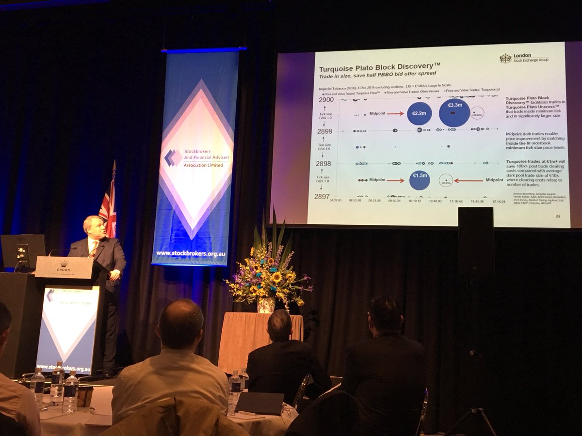 PatriziaCelia's tweet photo. Robert Barnes presenting how @tradeturquoise Plato Block DiscoveryTM works. @LSEGplc #SAFAA2018 https://t.co/SBGTXHFtdH