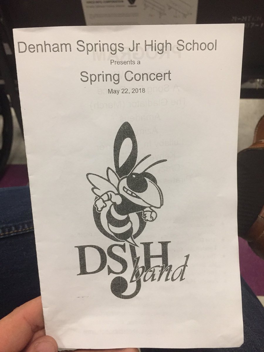dsbands's tweet image. The Denham Springs area parade of concerts concludes tonight at Denham Springs Junior High. Congrats to ALL of our Future Jackets on their great performances!