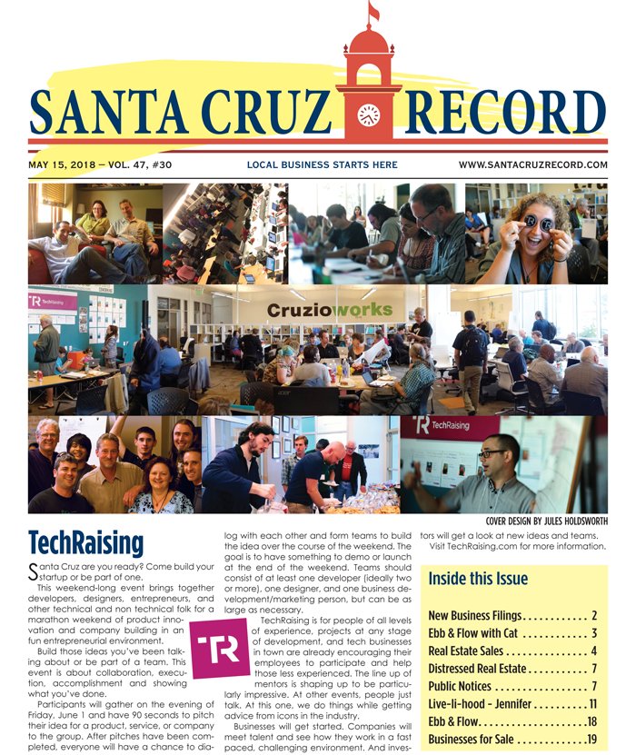TechRaising.... Check it out if you have a brilliant idea! 
santacruzrecord.com/wp-content/upl…