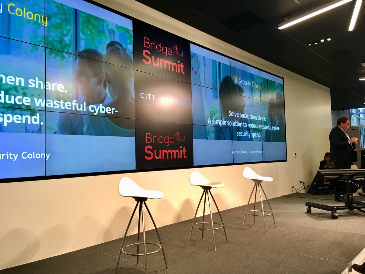 .<a href="/SecurityColony/">Security Colony</a> is pitching now at @BridgeSF18! The #SFLandingPad alum is representing Australia at the International Startup Battleground. Their collaboration platform can transform government #cybersecurity! #ozcyber #govtech <a href="/AustCyber/">AustCyber</a> @AustradeUSA