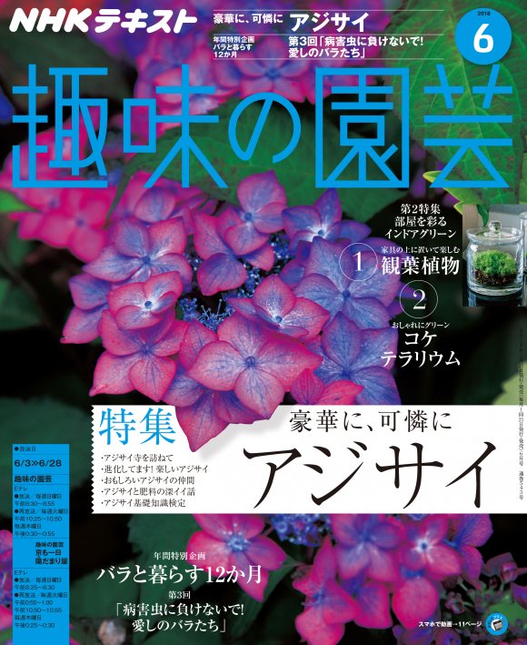 ｎｈｋ出版マーケティング局 趣味の園芸 Shumien 6月号は 梅雨の時期に美しいアジサイ特集 地味なようで奥深いコケの世界もたっぷり紹介します ｎｈｋ 趣味の園芸 18年6月号 こちらから動画も見られます T Co Rhvttmi1ev みんなの趣味の