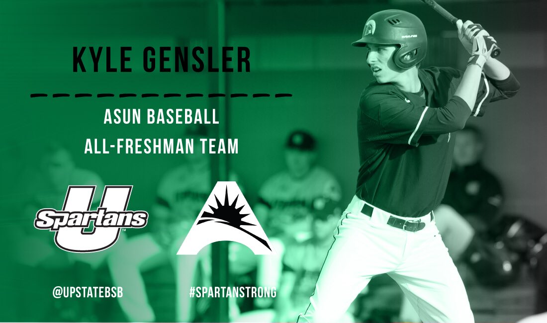 UpstateBSB's tweet photo. Congratulations to Kyle Gensler on being named to the ASUN All-Freshmen Team #SpartanStrong https://t.co/fFqUXOLfMB