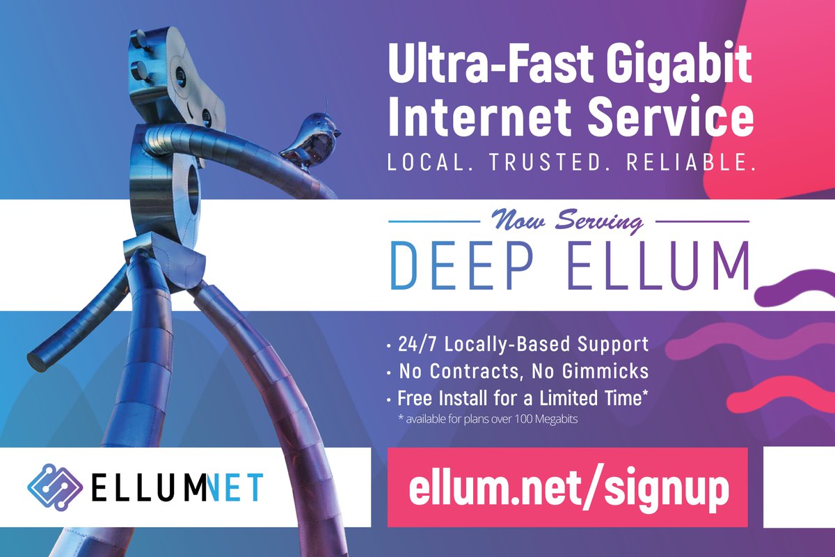 EllumNet's tweet image. The fastest, friendliest internet in #deepellum is expanding! Check your availability today: ellum.net/signup